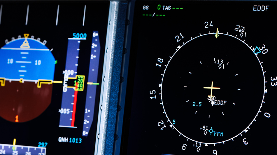 Instruments of an aircraft cockpit